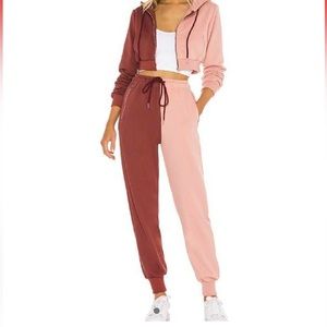 Revolve super down two tone set NWT